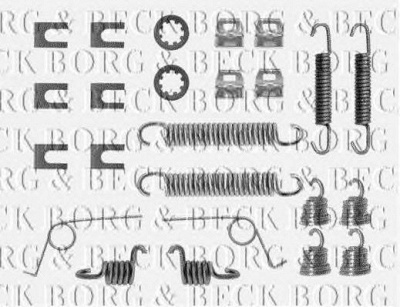 BORG & BECK bbk6018 -  Комплектующие, колодки дискового тормоза